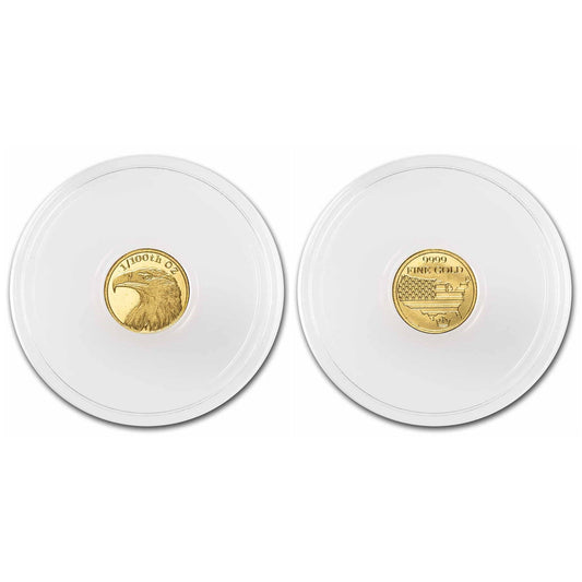 American Bald Eagle 1/100 Oz .9999 Fine Gold Round (Sealed in Capsule)