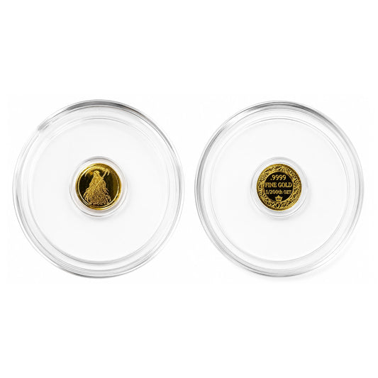 Grim Reaper 1/200 Oz .9999 Fine Gold Round (Sealed in Capsule)