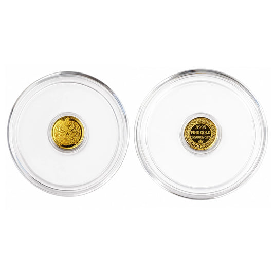 Wicked Jack-O-Lantern 1/500 Oz .9999 Fine Gold Round (Sealed in Capsule)
