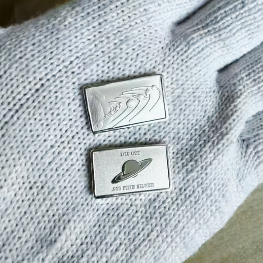 Planets & Solar System 1/10 Oz .999 Fine Silver Space Bar 🪐
