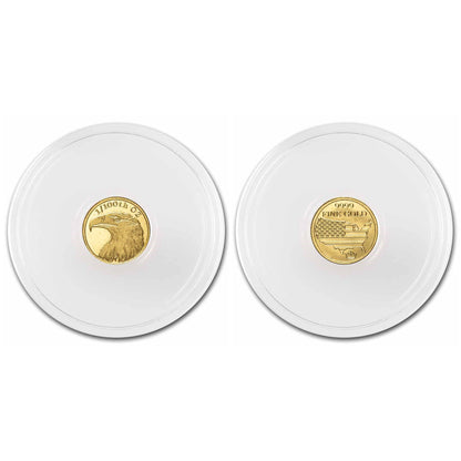 American Bald Eagle 1/100 Oz .9999 Fine Gold Round (Sealed in Capsule)