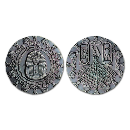 Egyptian King Tut 1/4 Oz .999 Fine Silver Round