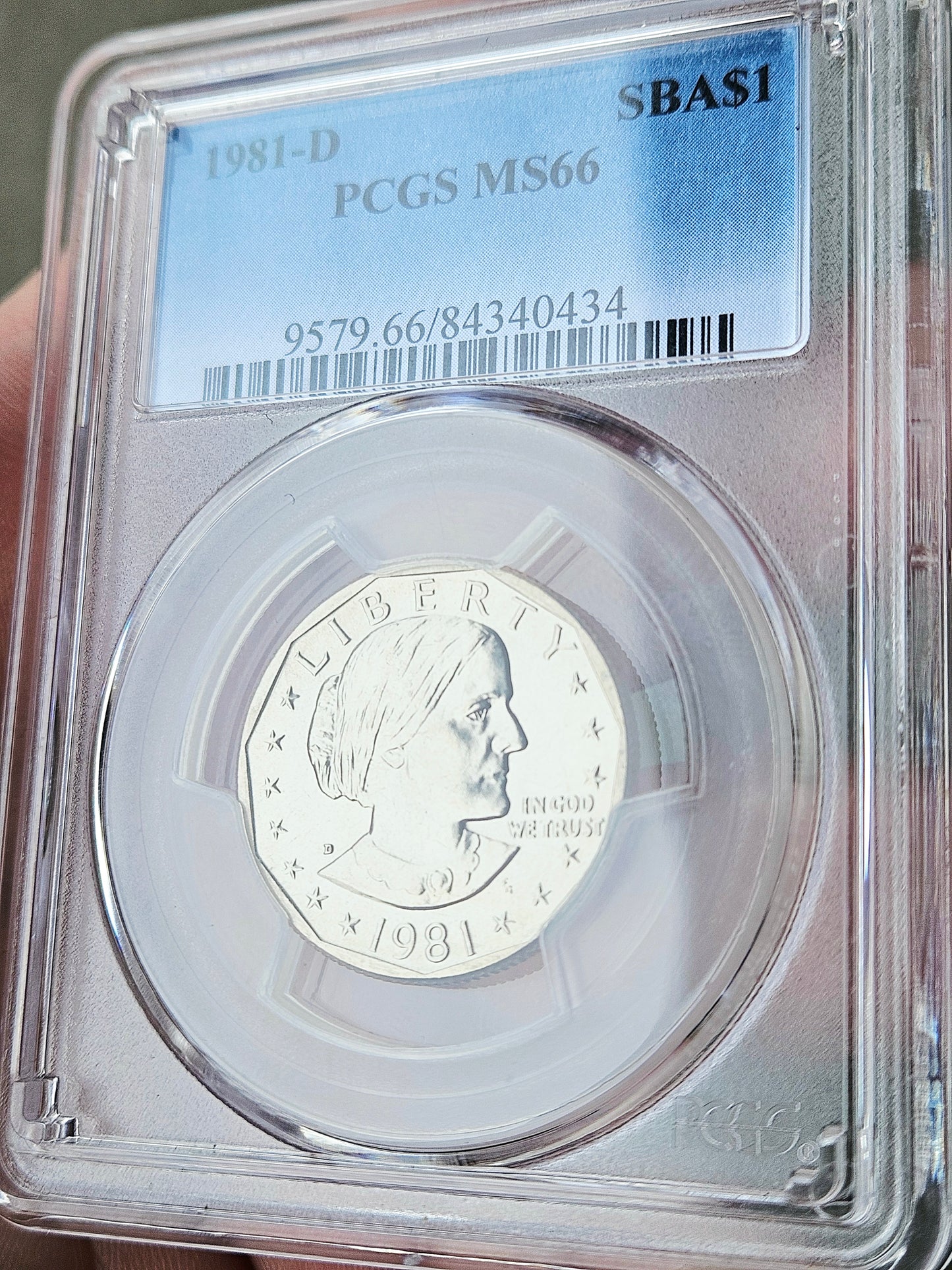 1981-D PCGS MS66 Susan B Anthony SBA Dollar #0434