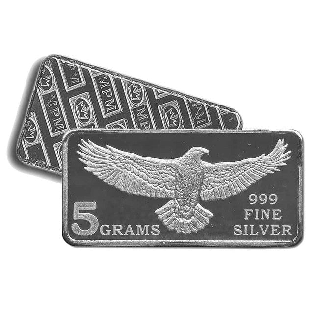 Eagle 5 Grams .999 Fine Silver Bar