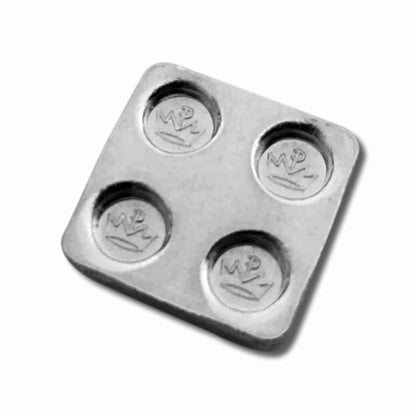 Building Block 1/8 Oz .999 Fine Silver Bar 2x2