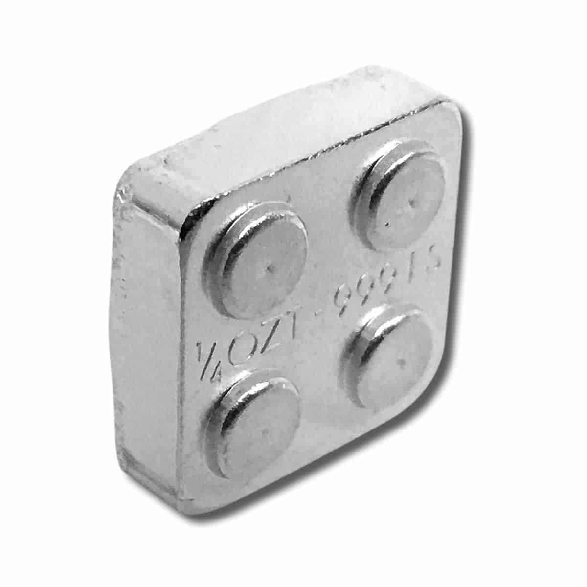 Building Block 1/4 Oz .999 Fine Silver Bar 2x2