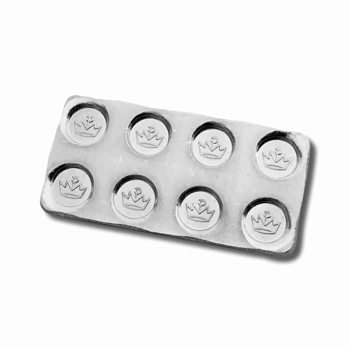 Building Block 1/4 Oz .999 Fine Silver Bar 2x4