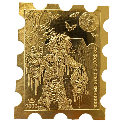 Crypt Walker Corpse 1/100 Oz .9999 Fine Gold Stamp (Limited Edition)