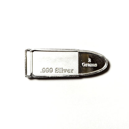 Bullet 2 Grams .999 Fine Silver Bar