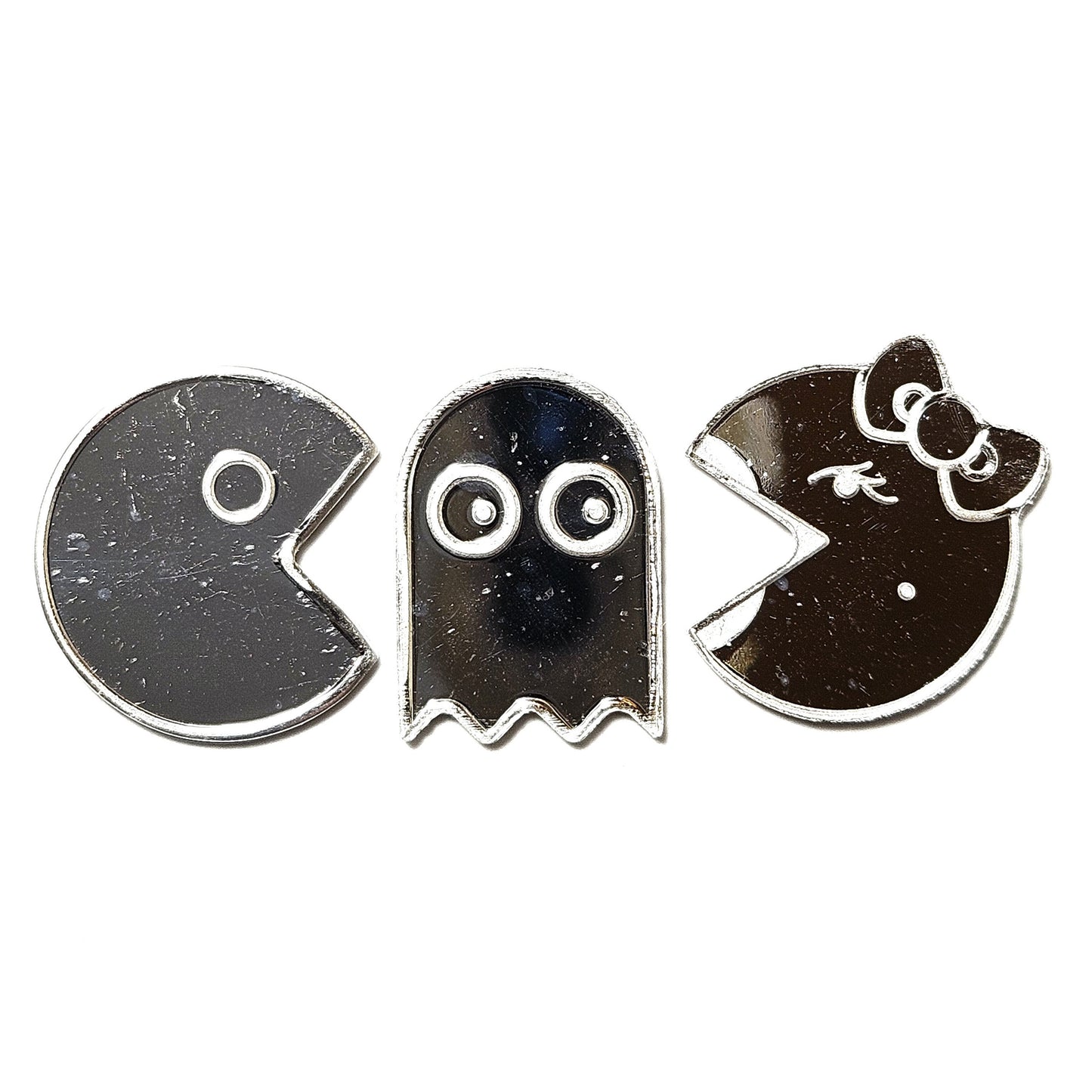 Pac Man, Ghost, & Ms Pac Man 1 Gram .999 Fine Silver Bars 3 Piece Set