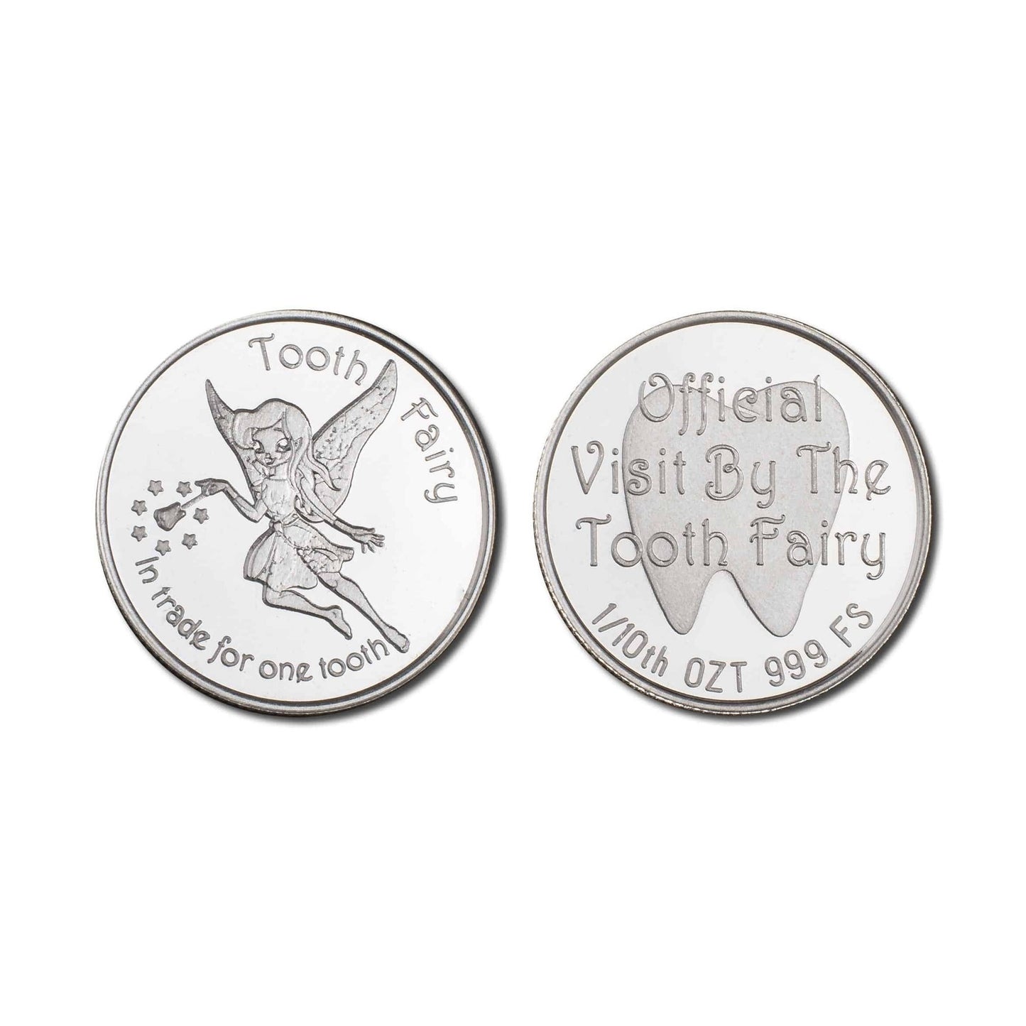 Official Visit by the Tooth Fairy with Gift Bag 1/10 Oz .999 Fine Silver