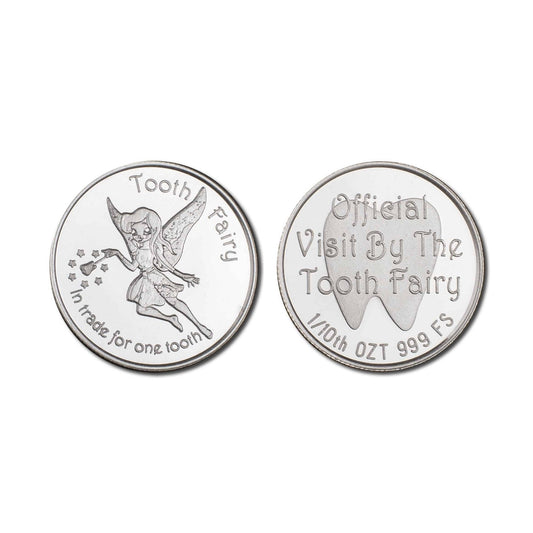Official Visit by the Tooth Fairy with Gift Bag 1/10 Oz .999 Fine Silver