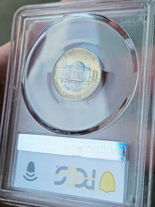 1938-D PCGS MS66FS Toned Jefferson Nickel