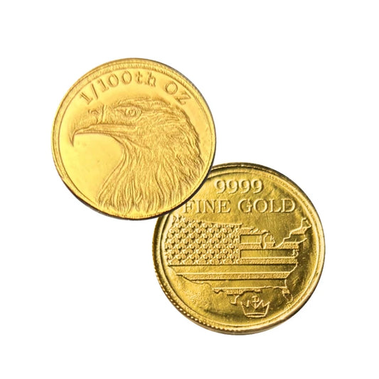 American Bald Eagle 1/100 Oz .9999 Fine Gold Round (Sealed in Capsule)