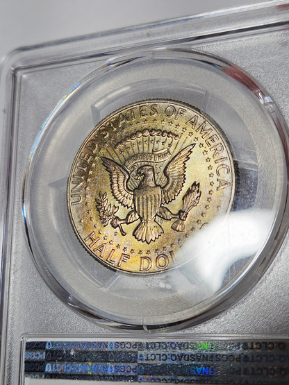1964-D PCGS MS65 Toned Kennedy Half Dollar
