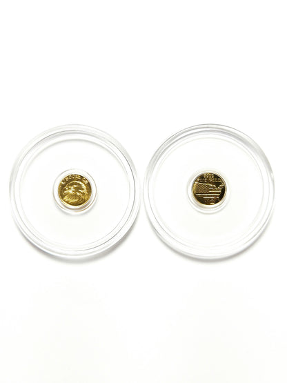 Eagle Head 1/500 Oz .9999 Fine Gold Round (Sealed in Capsule)