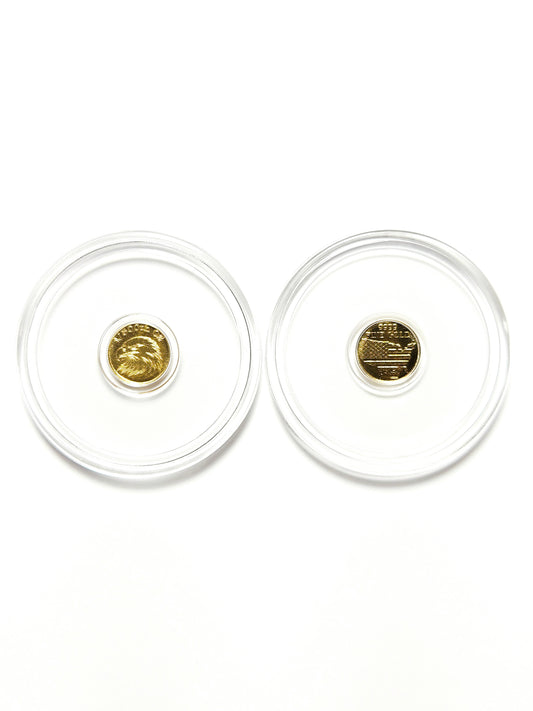 Eagle Head 1/500 Oz .9999 Fine Gold Round (Sealed in Capsule)