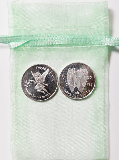 Official Visit by the Tooth Fairy with Gift Bag 1/10 Oz .999 Fine Silver