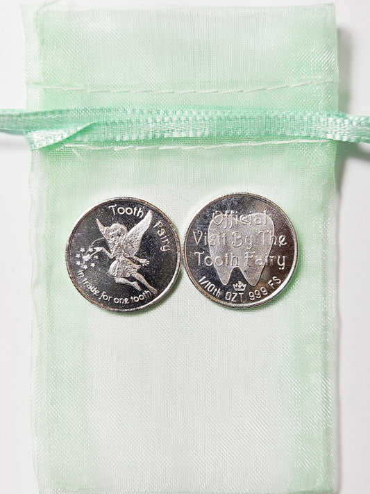 Official Visit by the Tooth Fairy with Gift Bag 1/10 Oz .999 Fine Silver