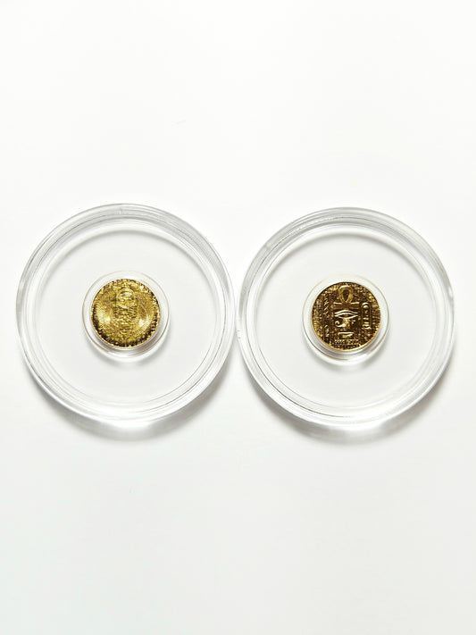 Egyptian Scarab 1/200 Oz .9999 Fine Gold Round (Sealed in Capsule)