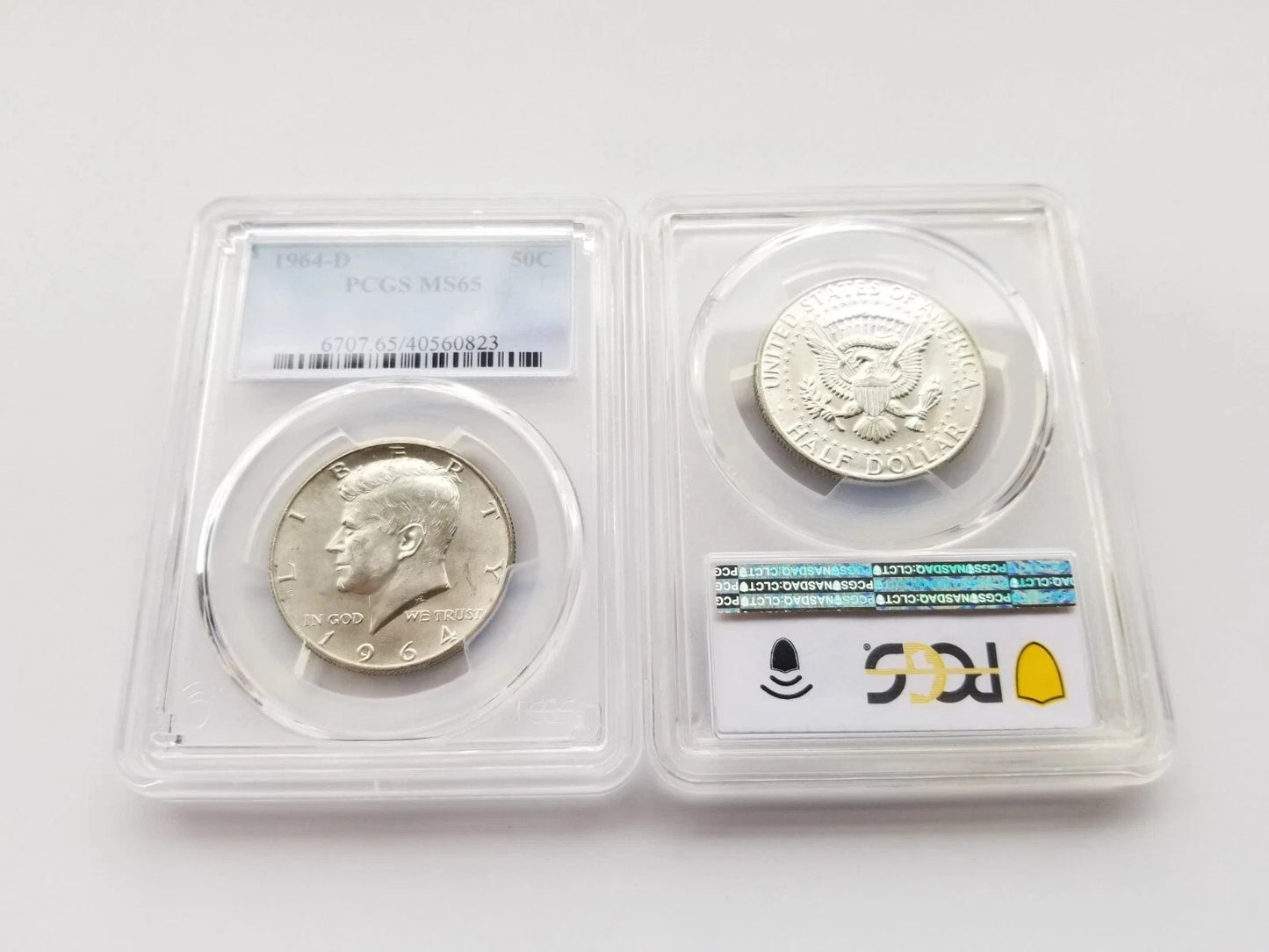 1964-D PCGS MS65 Toned Kennedy Half Dollars