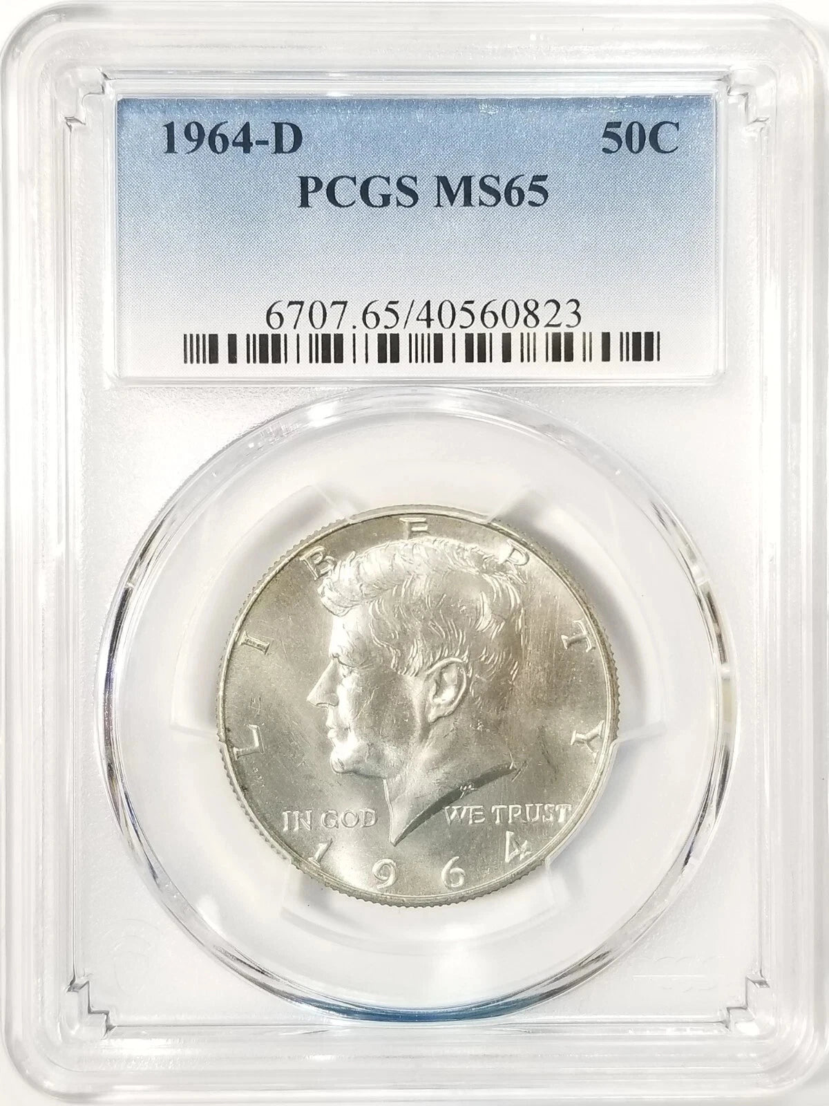 1964-D PCGS MS65 Toned Kennedy Half Dollars