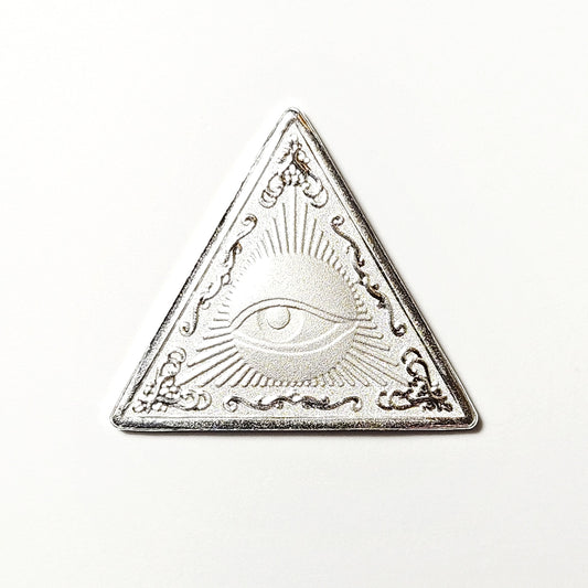 Illuminati 2 Grams .999 Fine Silver Triangle Pyramid Eye Bar 👀